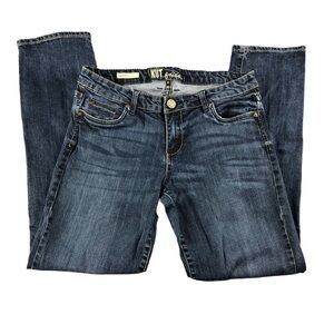 Kut from the Kloth Catherine Boyfriend Embroidered Stretch Jeans